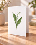 Lily of the Valley - May Birth Flower Card