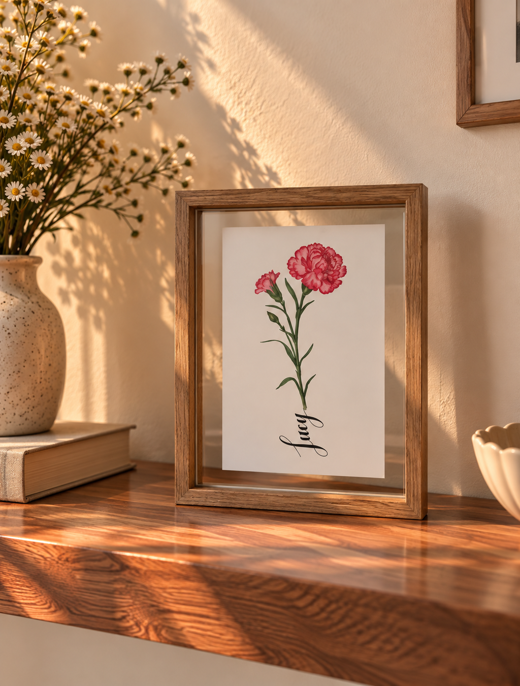 Carnation - January Birth Flower Print