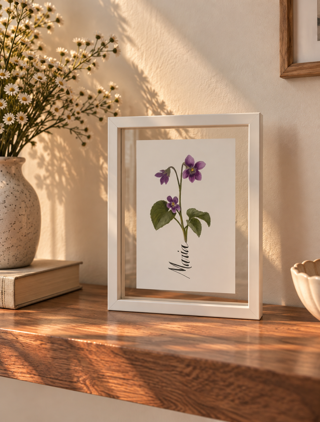 Violet - February Birth Flower Print