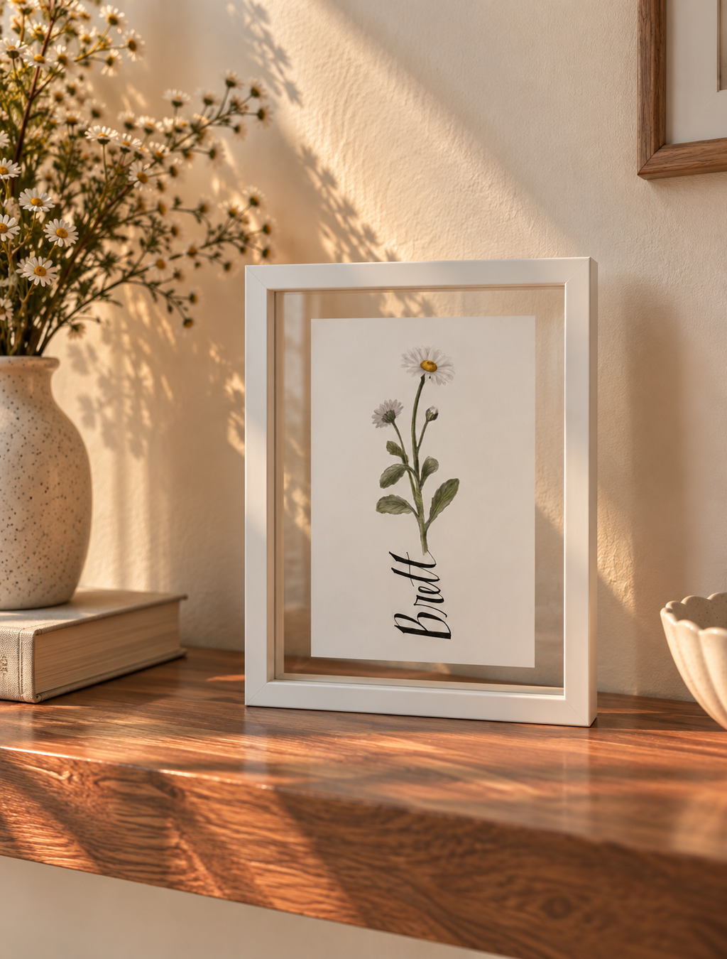 Daisy - April Birth Flower Print