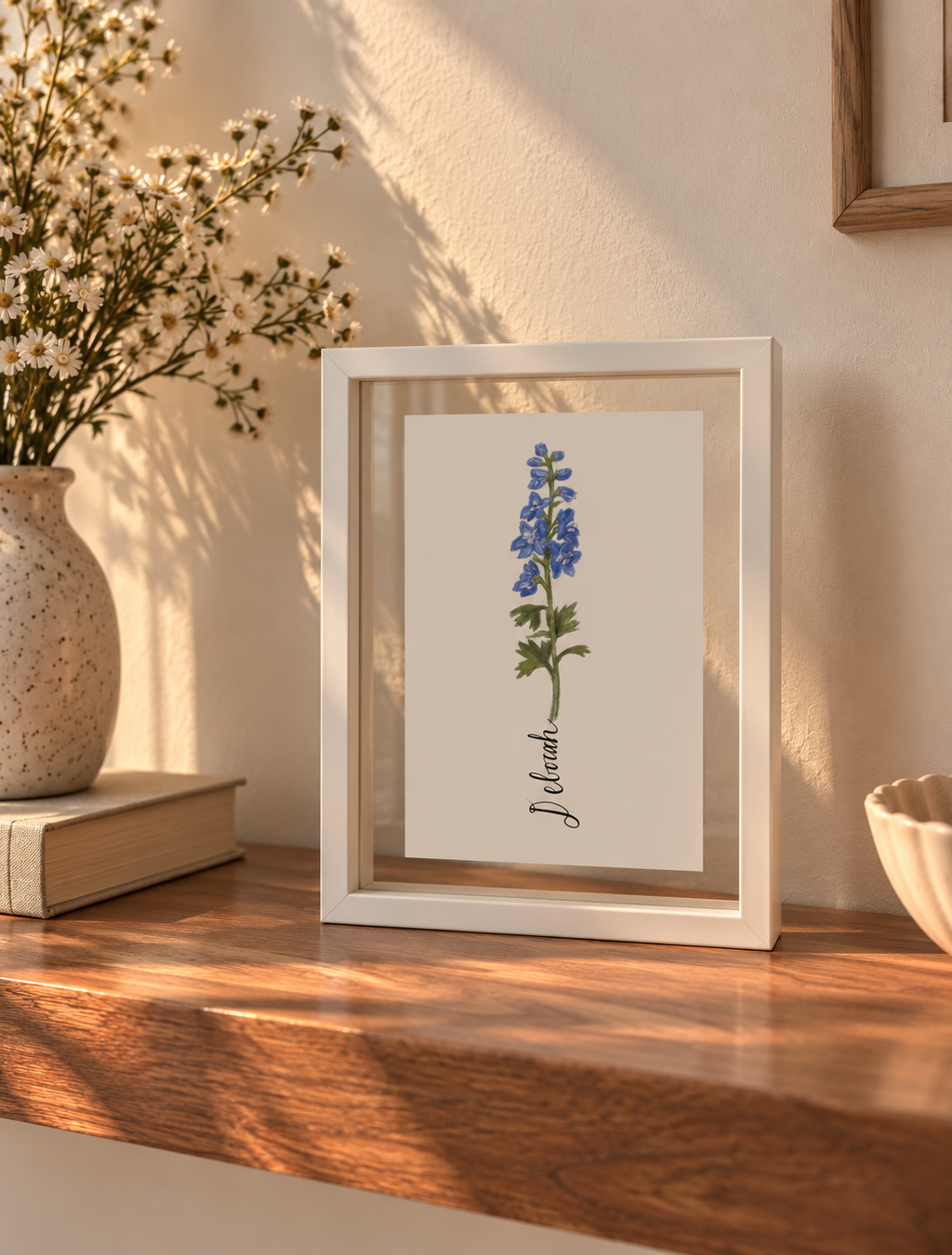 Larkspur - July Birth Flower Print