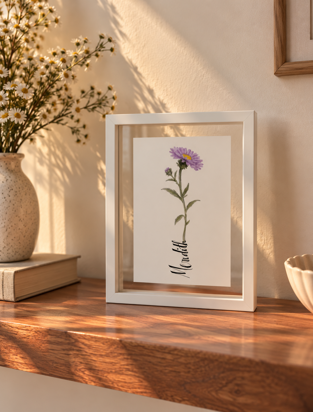 Aster - September Birth Flower Print